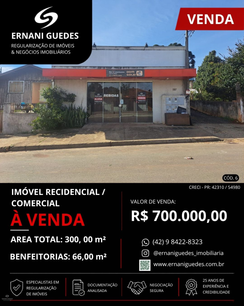 Rua Índios do Brasil  - Teixeira Soares /PR