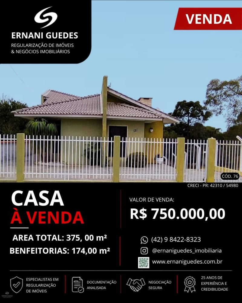 Avenida Vedolino Neves - Teixeira Soares /PR