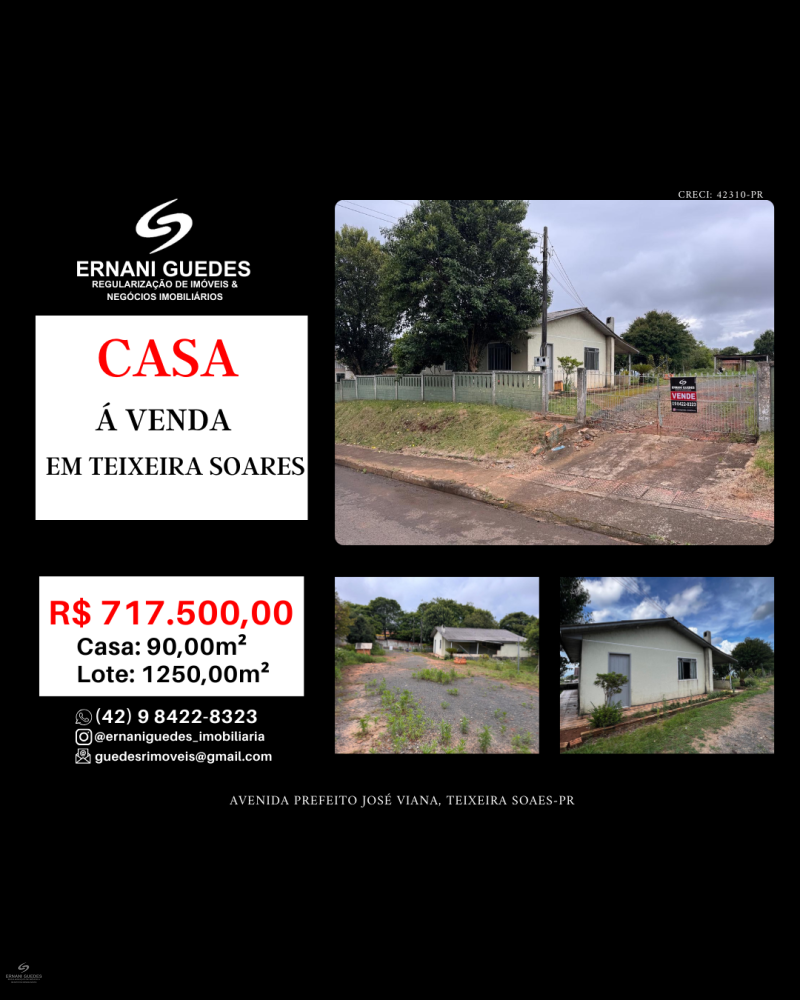 Avenida Prefeito José Viana - Teixeira Soares /PR